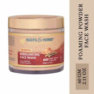 Manjistha Rebalancing Face Wash Lep Mild Foaming Powder Facial Cleanser (oily -combination Skin)