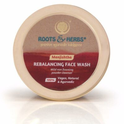 Manjistha Rebalancing Face Wash Lep Mild Foaming Powder Facial Cleanser (oily -combination Skin)